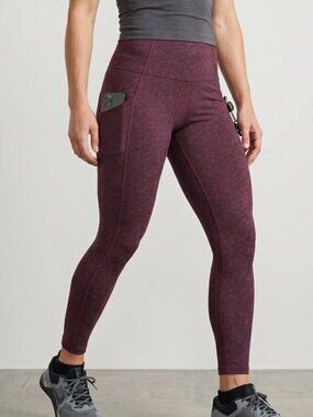 NWOT | Champion High-Rise Performance Leggings | Side Pockets | Burgundy | S